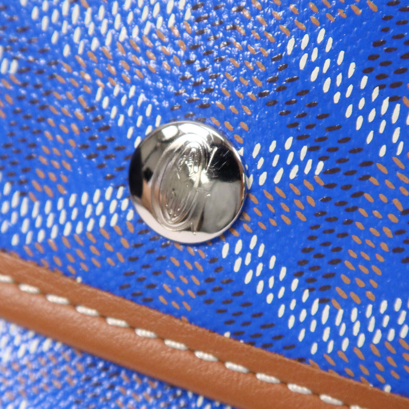 GOYARD 塗層帆布Pertuis GM銀扣手挽袋-6