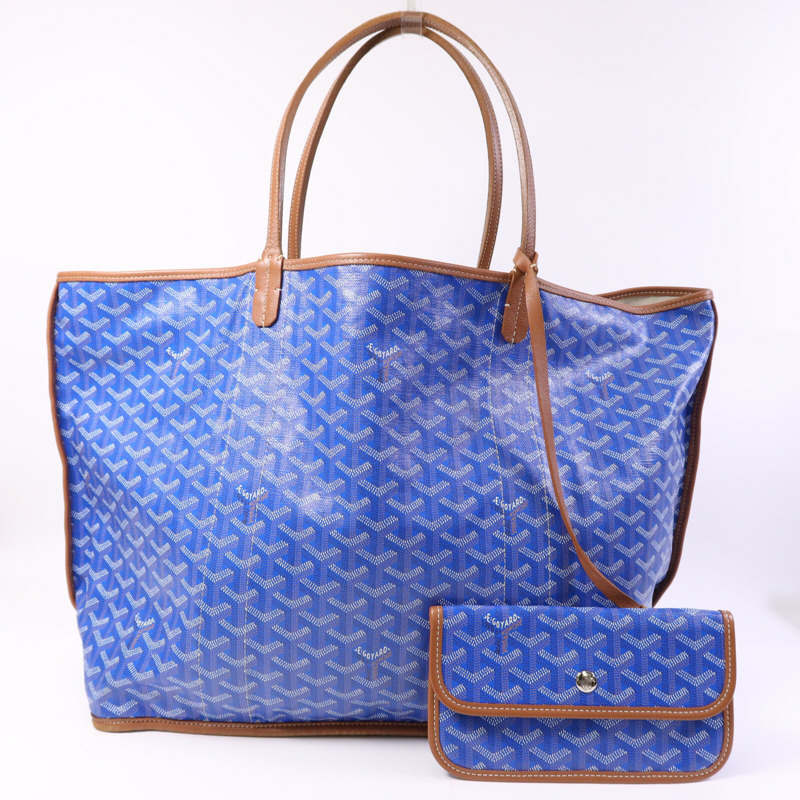 GOYARD 塗層帆布Pertuis GM銀扣手挽袋-8