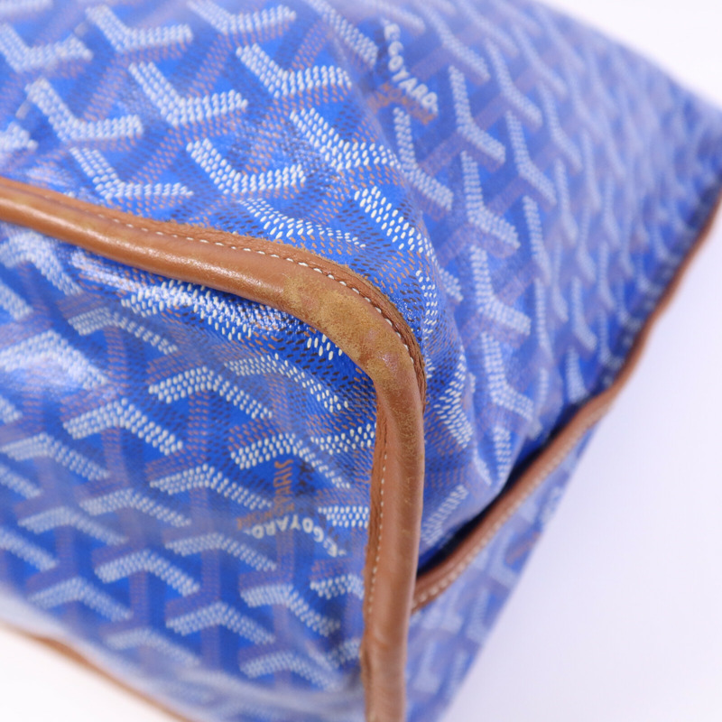 GOYARD 塗層帆布Pertuis GM銀扣手挽袋-10