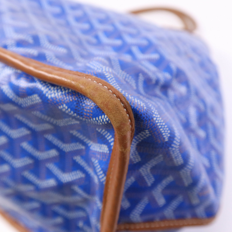 GOYARD 塗層帆布Pertuis GM銀扣手挽袋-12