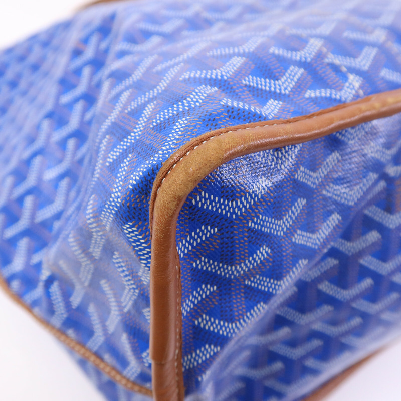 GOYARD 塗層帆布Pertuis GM銀扣手挽袋-13