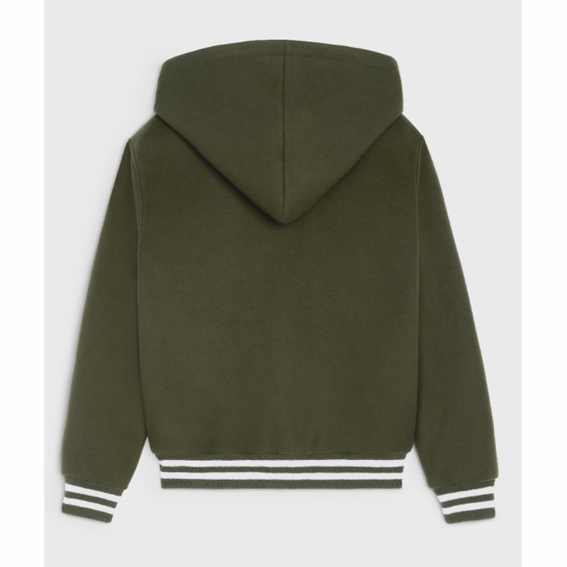 Celine 女士 羊絨雙面學院風連帽夾克FR-34 FR-38 FR-40碼-3