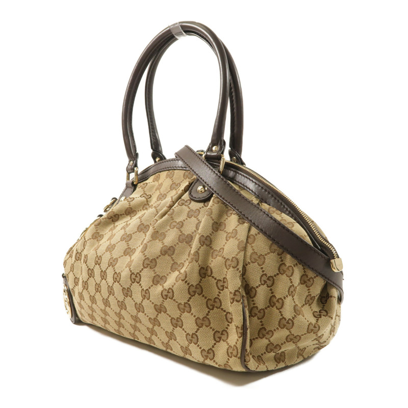 GUCCI 帆布Sukey金扣手挽肩背兩用袋-2