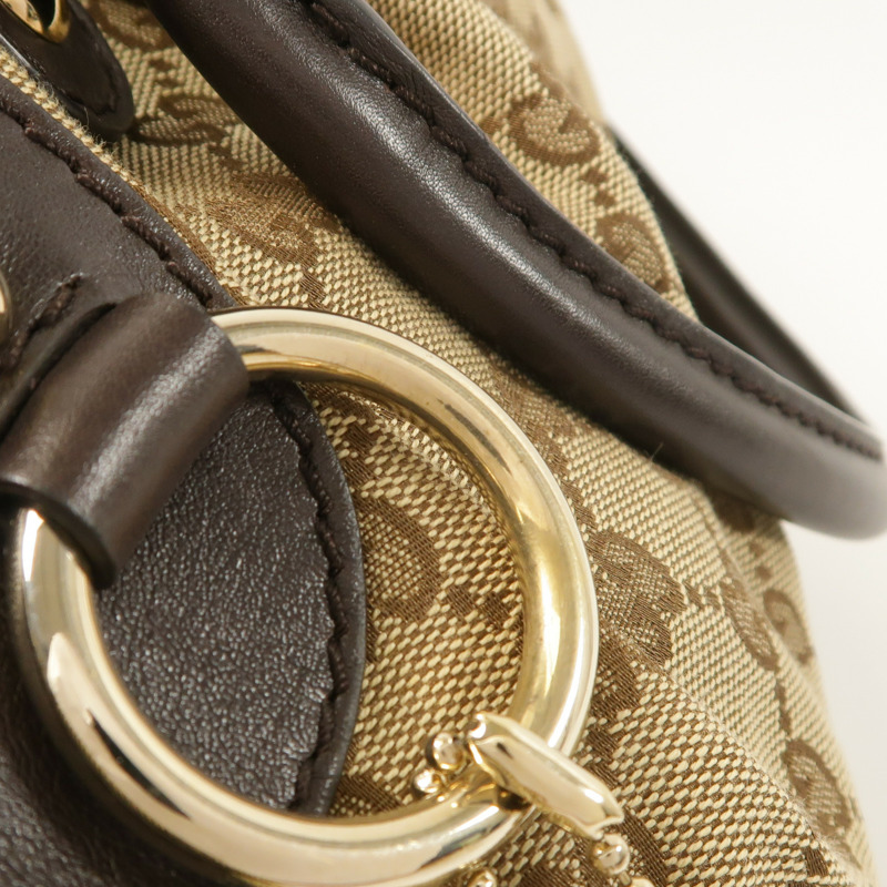 GUCCI 帆布Sukey金扣手挽肩背兩用袋-16