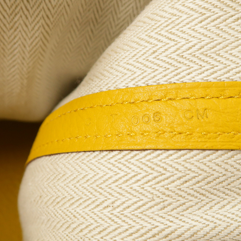 HERMES Negonda皮革Garden Party PM銀扣手挽袋Jaune Ambre-7