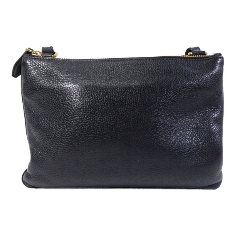 PRADA 牛皮皮革Shoulder Bag金扣肩背袋-1