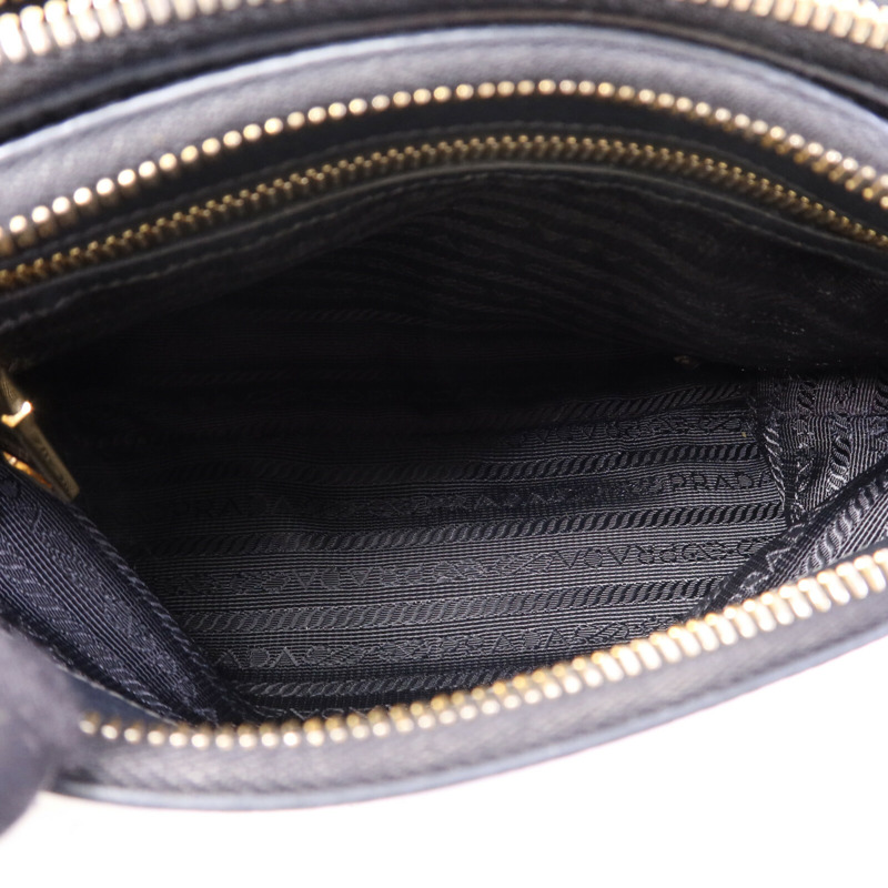 PRADA 牛皮皮革Shoulder Bag金扣肩背袋-5