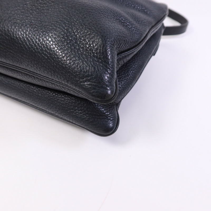 PRADA 牛皮皮革Shoulder Bag金扣肩背袋-11