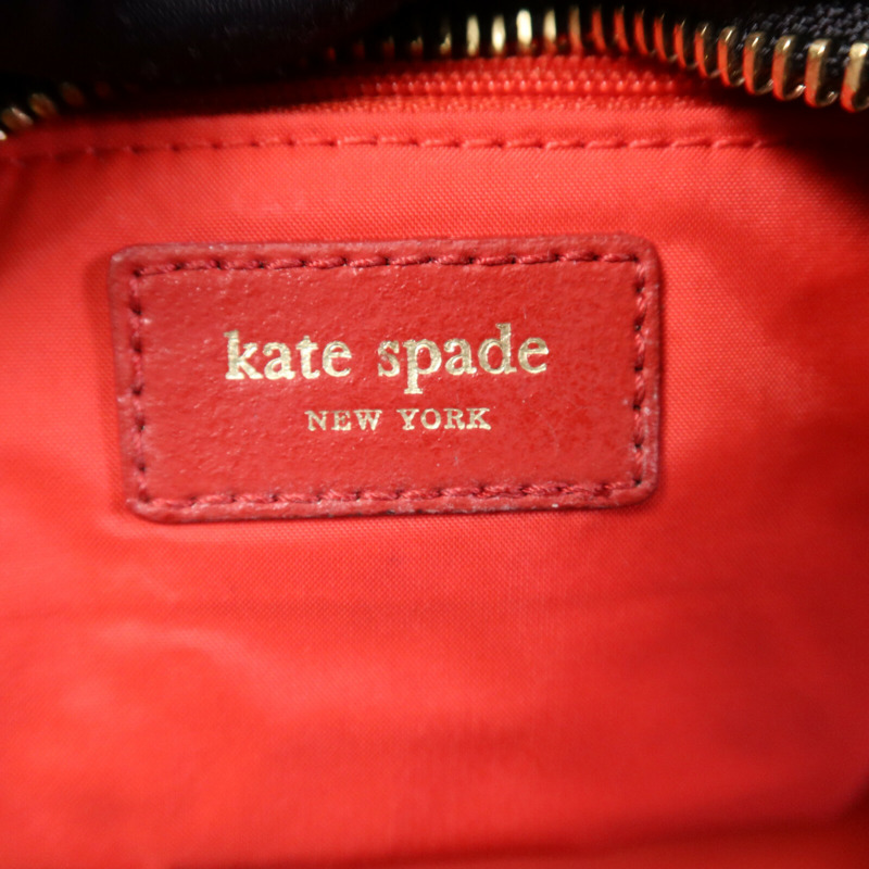 Kate Spade 尼龍Pouch銀扣手拿包-5