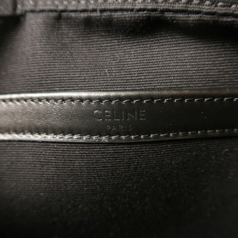 CELINE 塗層帆布Shoulder Bag銀扣肩背袋-5