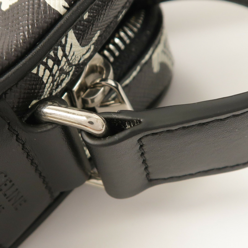 CELINE 塗層帆布Shoulder Bag銀扣肩背袋-15