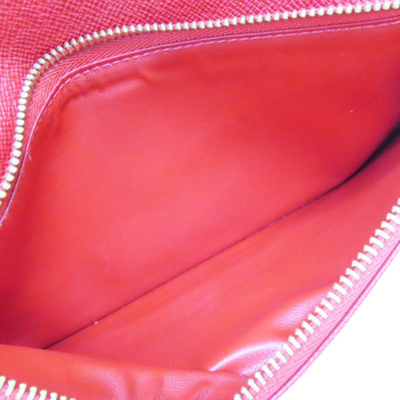 棕色/紅色 原花 帆布 Insolite 扣式長夾 M61989-5