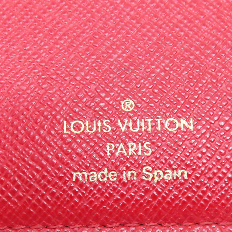 棕色/紅色 原花 帆布 Insolite 扣式長夾 M61989-7