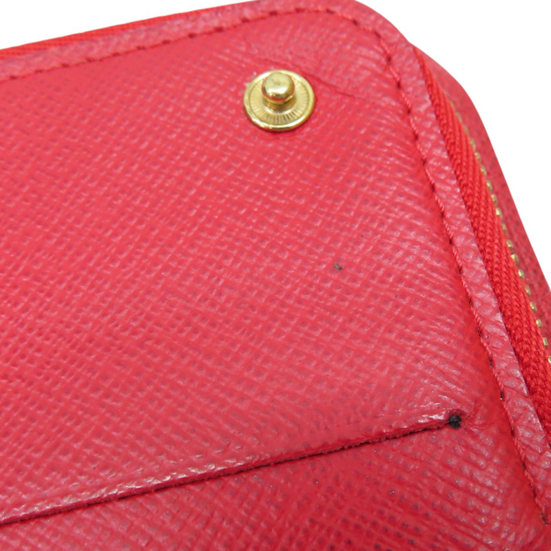 棕色/紅色 原花 帆布 Insolite 扣式長夾 M61989-15