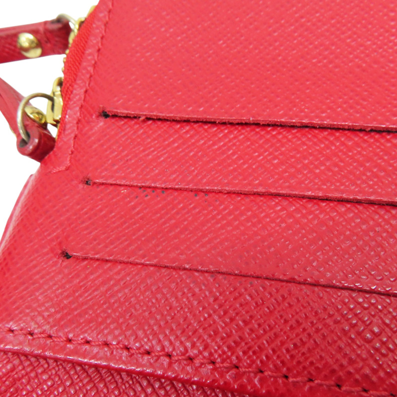 棕色/紅色 原花 帆布 Insolite 扣式長夾 M61989-16