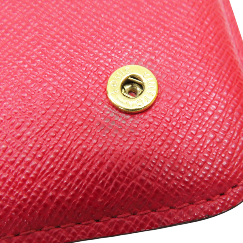 棕色/紅色 原花 帆布 Insolite 扣式長夾 M61989-18