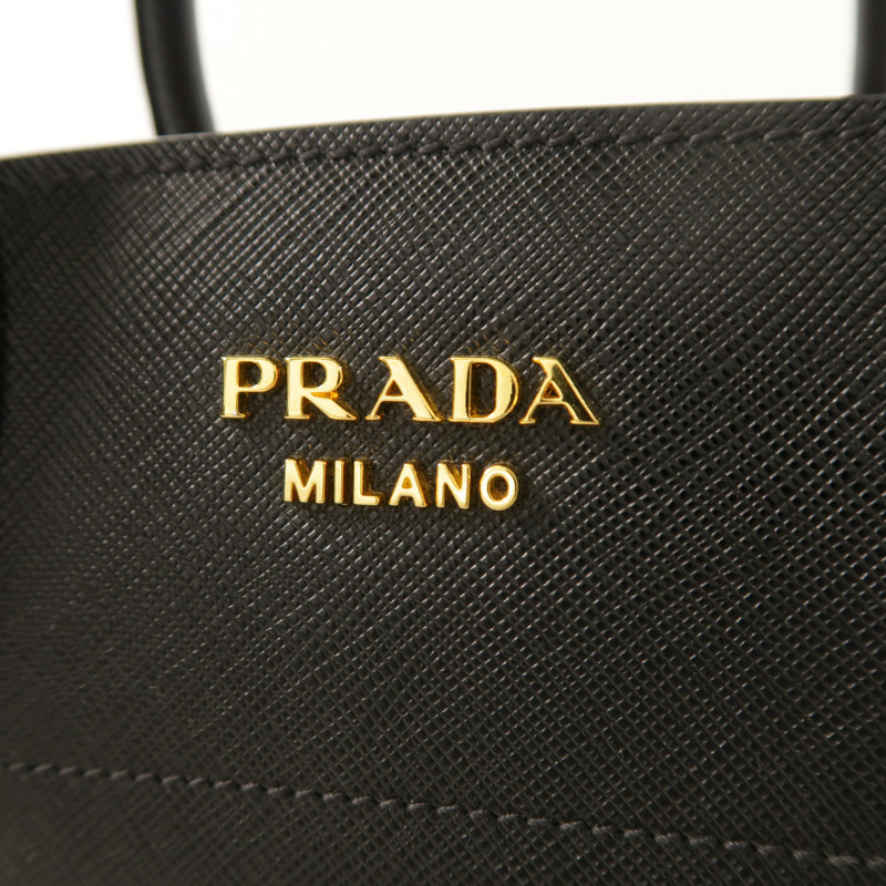 PRADA 牛皮皮革2 Way Shoulder Bag金扣手挽肩背兩用袋-11