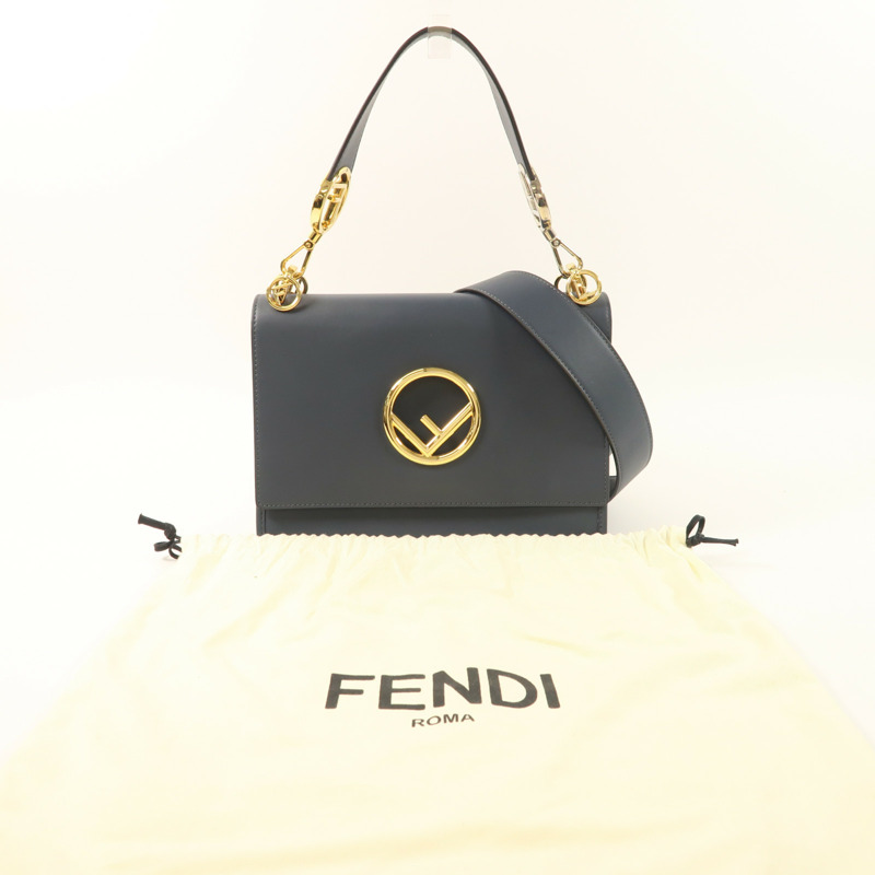 FENDI 牛皮皮革Kan I手挽肩背兩用袋-9