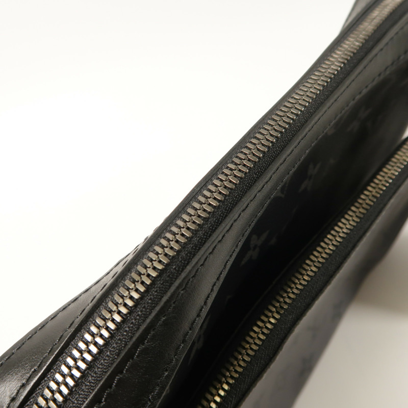 LOUIS VUITTON Monogram Eclipse Reverse Trio Messenger銀扣肩背袋灰色-14