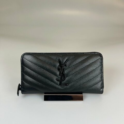 YSL 358094 黑魚子醬ㄇ拉長夾