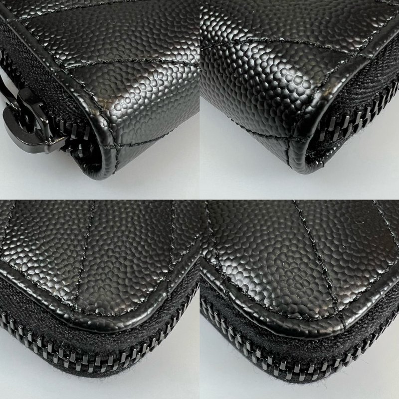 YSL 358094 黑魚子醬ㄇ拉長夾-8