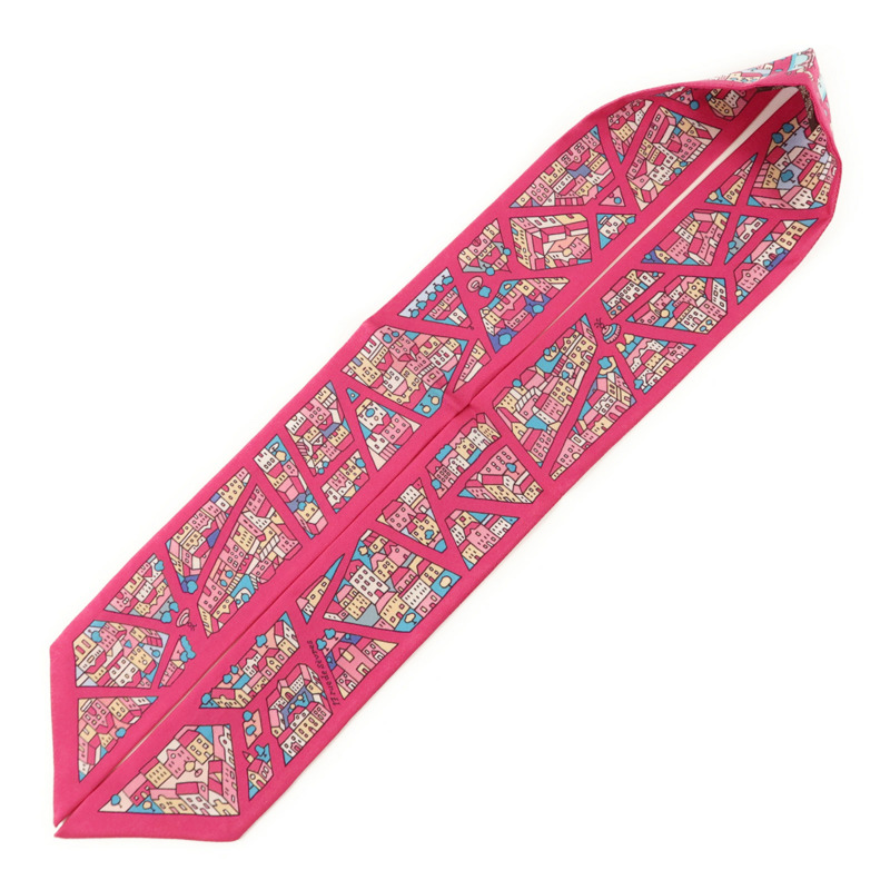 HERMES 絲質Twilly絲巾-2