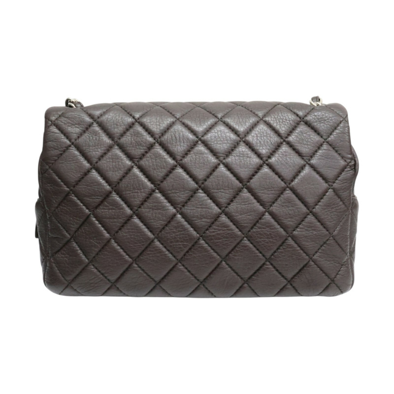 棕色 菱格紋 羊皮 Easy Flap 鏈帶 肩背包【CHANEL 香奈兒】-1