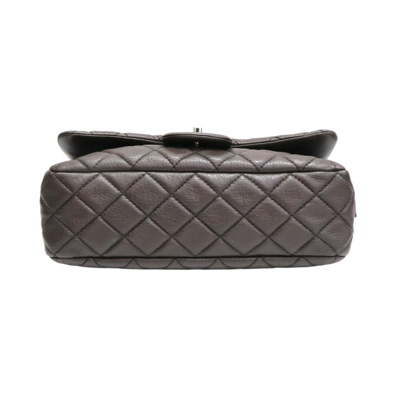 棕色 菱格紋 羊皮 Easy Flap 鏈帶 肩背包【CHANEL 香奈兒】-3