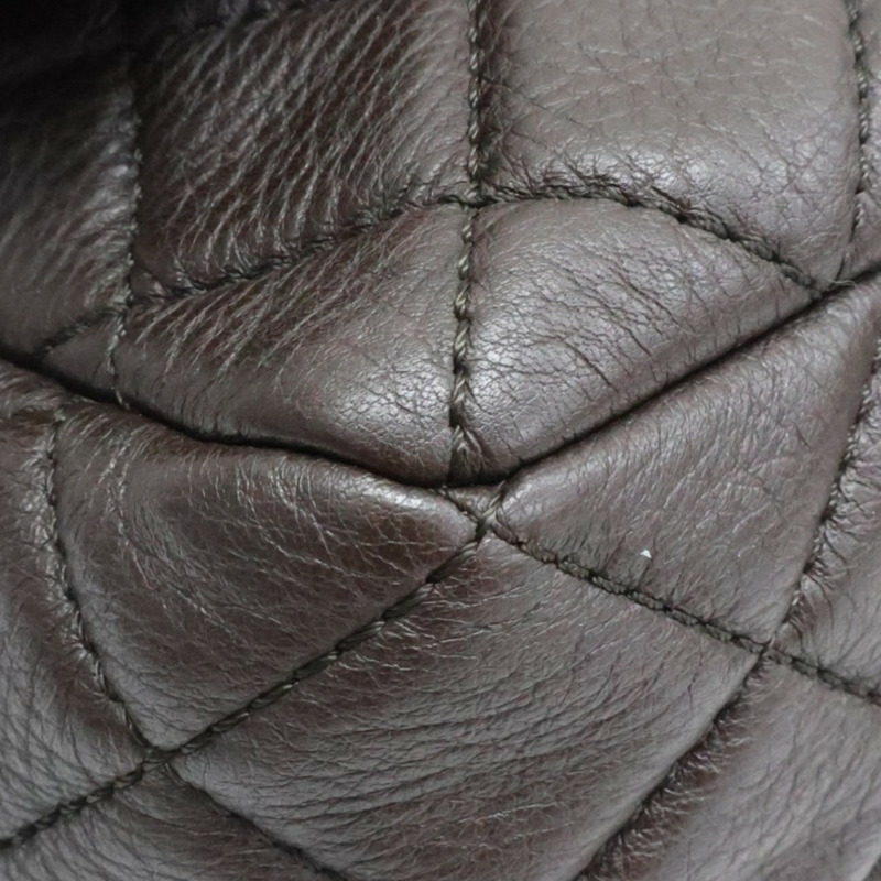 棕色 菱格紋 羊皮 Easy Flap 鏈帶 肩背包【CHANEL 香奈兒】-13