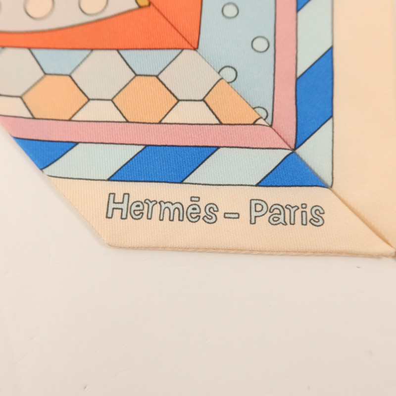 HERMES 絲質Twilly絲巾-4