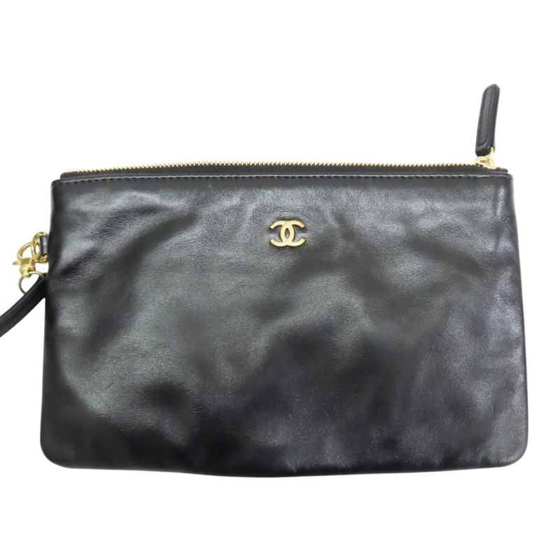 黑色 菱格紋 牛皮 Chanel 22 Hobo 肩背包【CHANEL 香奈兒】 AS3260-4