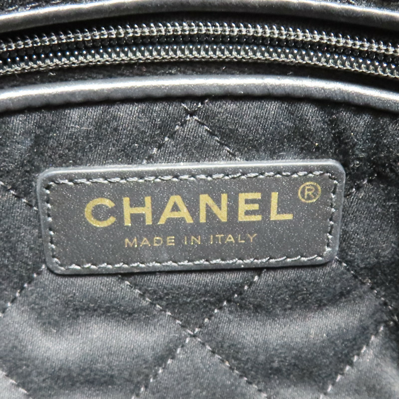 黑色 菱格紋 牛皮 Chanel 22 Hobo 肩背包【CHANEL 香奈兒】 AS3260-7