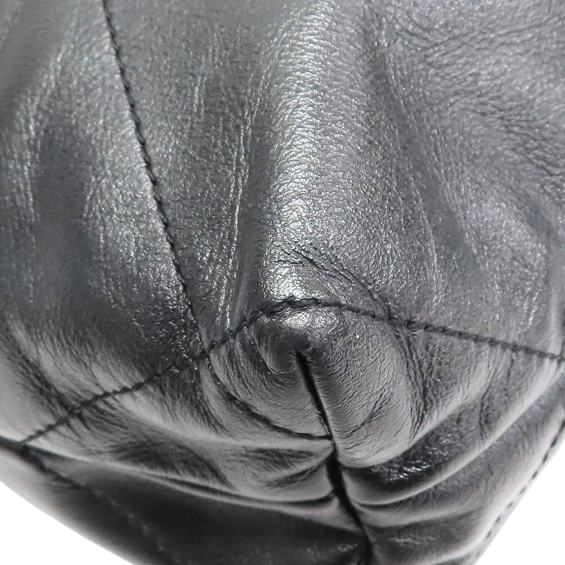 黑色 菱格紋 牛皮 Chanel 22 Hobo 肩背包【CHANEL 香奈兒】 AS3260-12