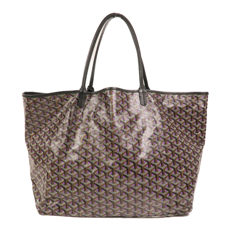 GOYARD 塗層帆布Saint Louis GM銀扣肩背袋-1