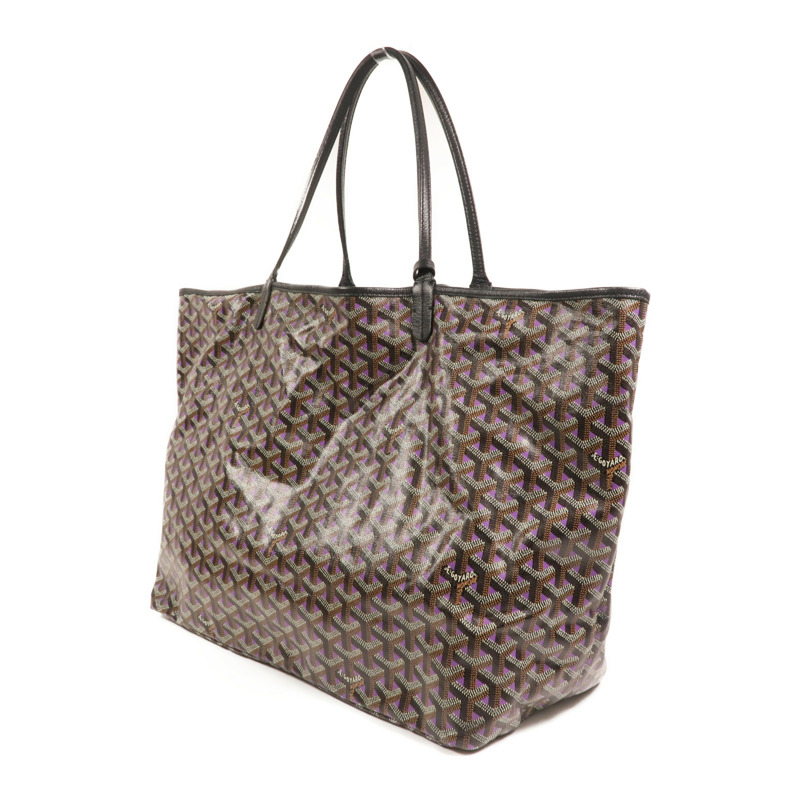 GOYARD 塗層帆布Saint Louis GM銀扣肩背袋-2