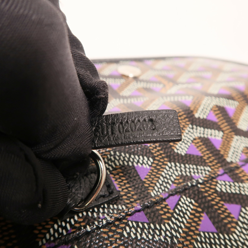 GOYARD 塗層帆布Saint Louis GM銀扣肩背袋-6