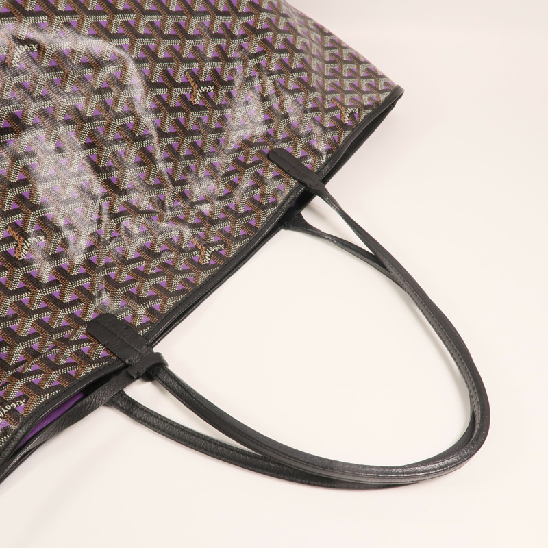 GOYARD 塗層帆布Saint Louis GM銀扣肩背袋-7