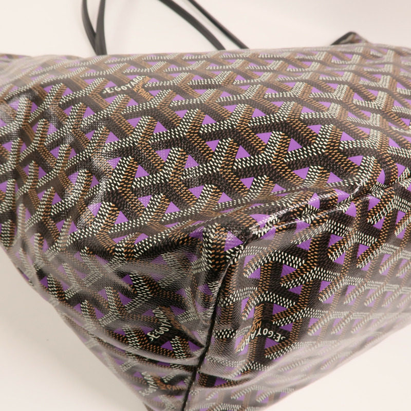 GOYARD 塗層帆布Saint Louis GM銀扣肩背袋-10