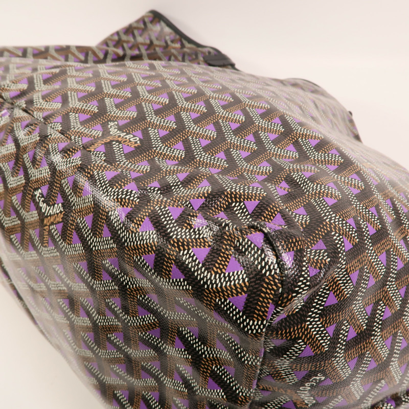 GOYARD 塗層帆布Saint Louis GM銀扣肩背袋-12