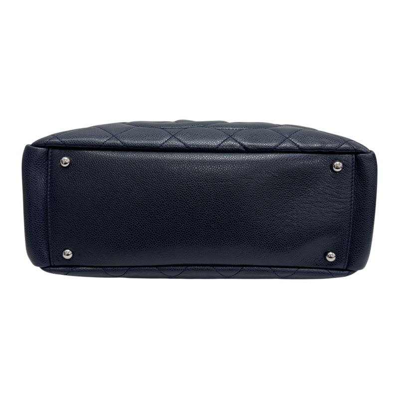 藍色 荔枝紋 菱格紋 牛皮 CC Timeless 肩背包【CHANEL 香奈兒】 A67294-3