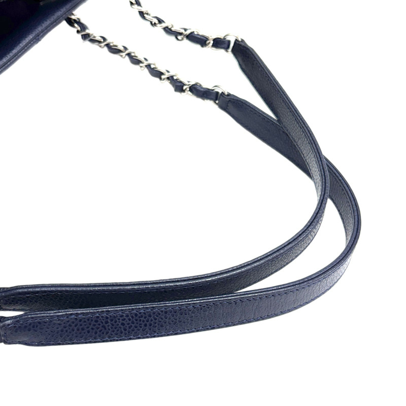 藍色 荔枝紋 菱格紋 牛皮 CC Timeless 肩背包【CHANEL 香奈兒】 A67294-10