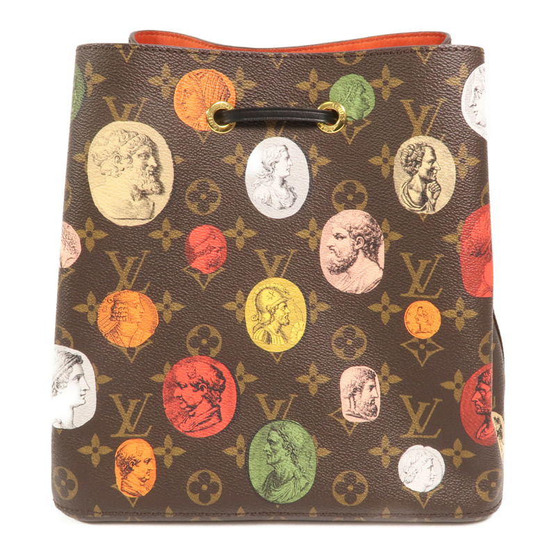LOUIS VUITTON Monogram Cameo Fornasetti NeoNoe MM金扣肩背袋-1
