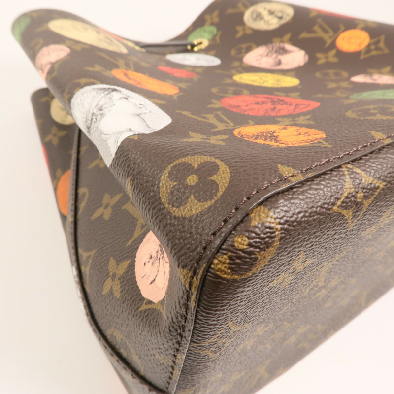 LOUIS VUITTON Monogram Cameo Fornasetti NeoNoe MM金扣肩背袋-11