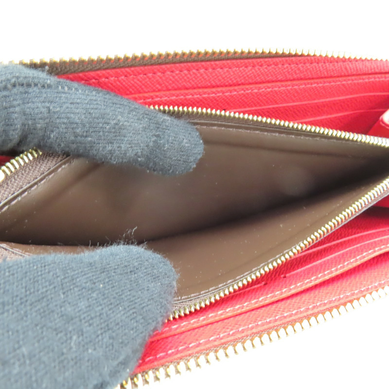 棕色 棋盤格帆布 Clemence 錢包 拉鍊長夾【LOUIS VUITTON LV 路易威登】 N60534-6