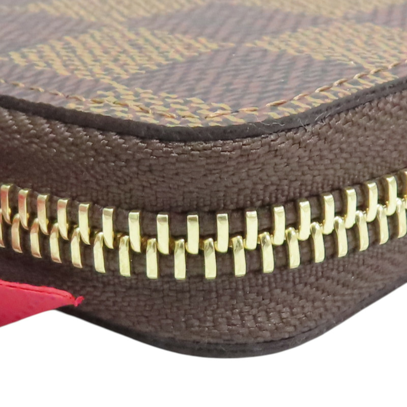 棕色 棋盤格帆布 Clemence 錢包 拉鍊長夾【LOUIS VUITTON LV 路易威登】 N60534-10