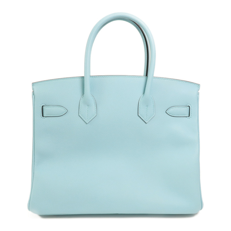 HERMES Epsom皮革Birkin 30金扣手挽袋Bleu Atoll-1