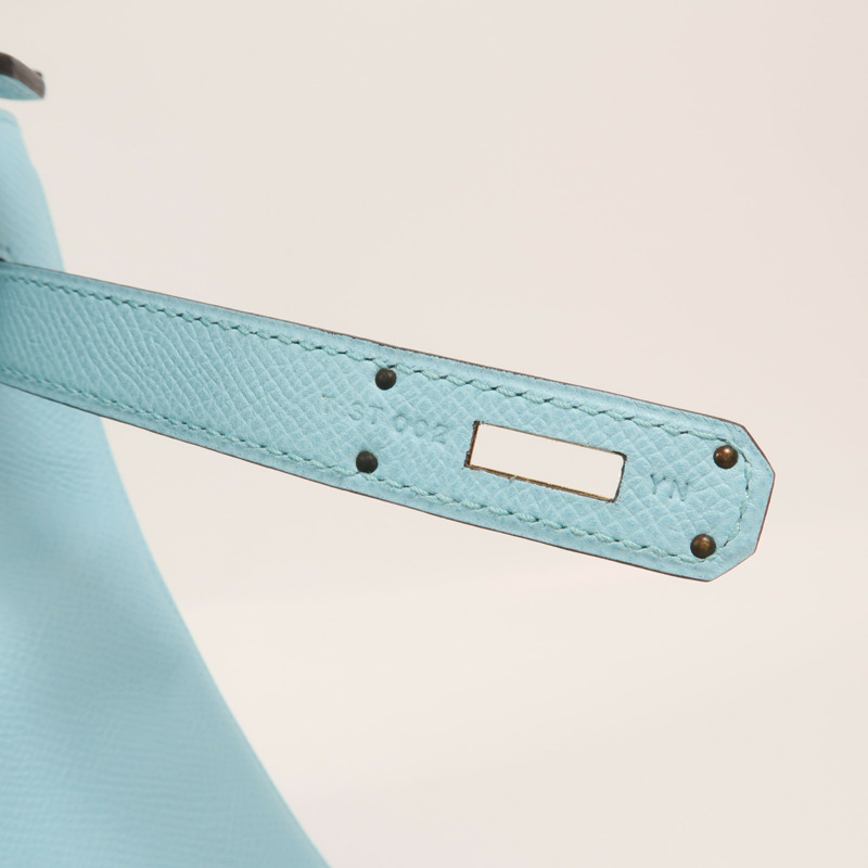 HERMES Epsom皮革Birkin 30金扣手挽袋Bleu Atoll-6
