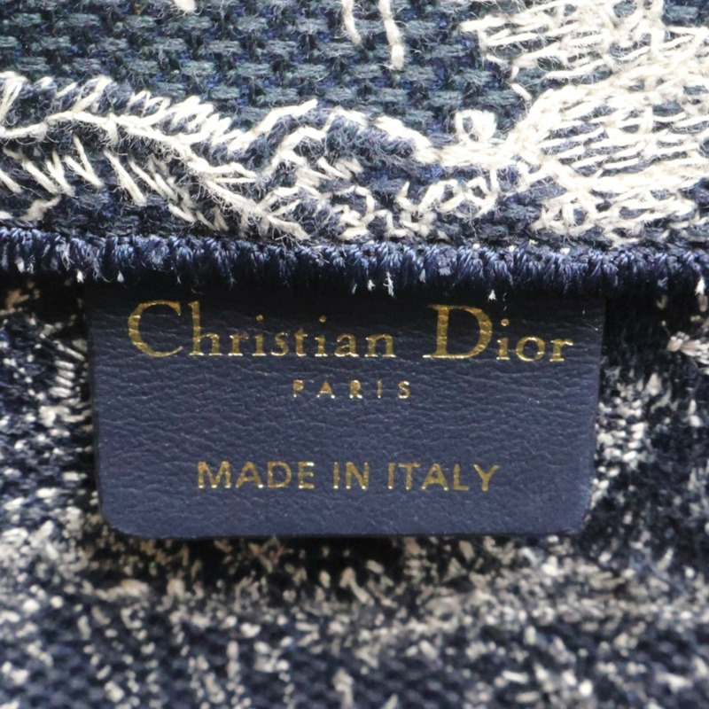 藍色 刺繡帆布 Book Tote M 托特包【Dior 迪奧】 M1296ZRGO-6