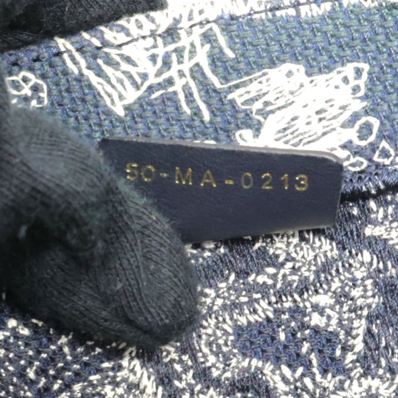 藍色 刺繡帆布 Book Tote M 托特包【Dior 迪奧】 M1296ZRGO-7
