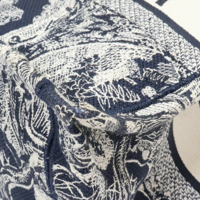 藍色 刺繡帆布 Book Tote M 托特包【Dior 迪奧】 M1296ZRGO-9